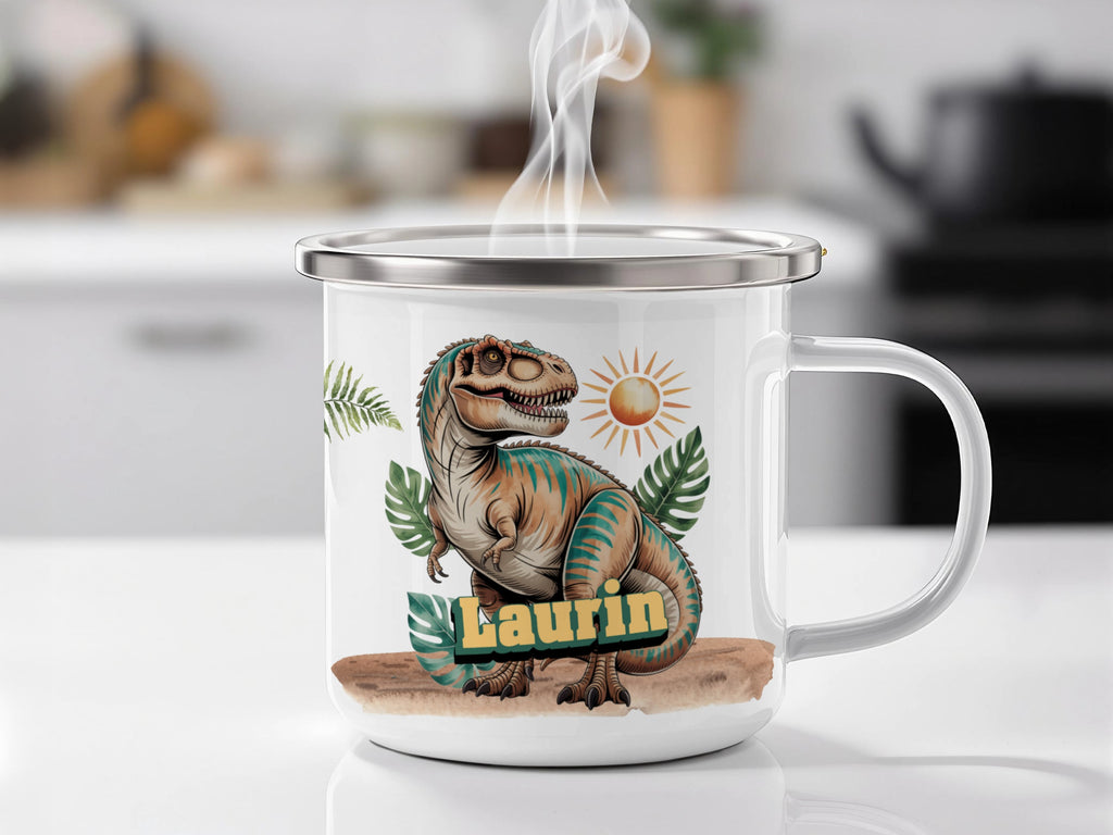 Dinosaur with Ferns Personalized Mug product