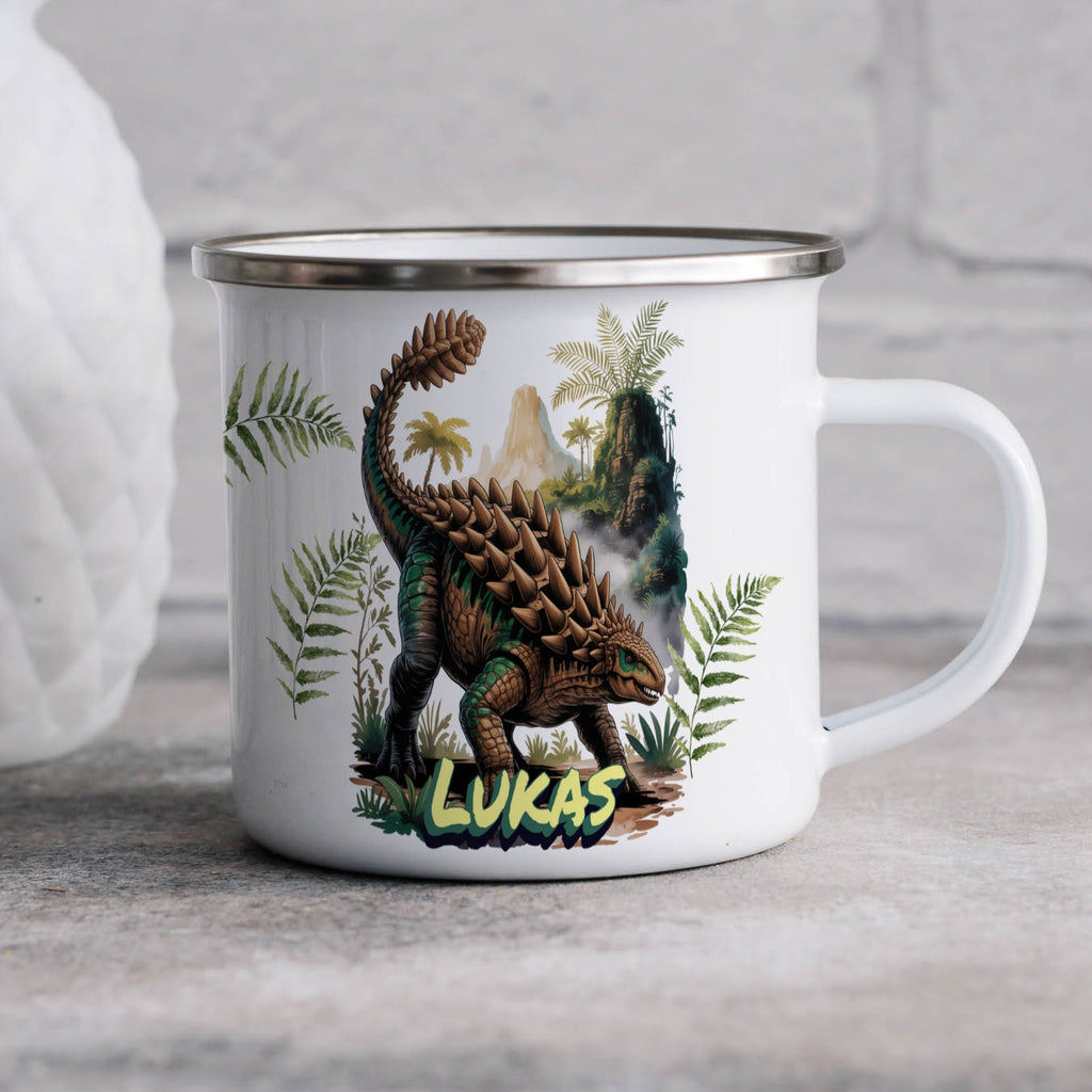 Personalized Dinosaur Themed Custom Name Mug product
