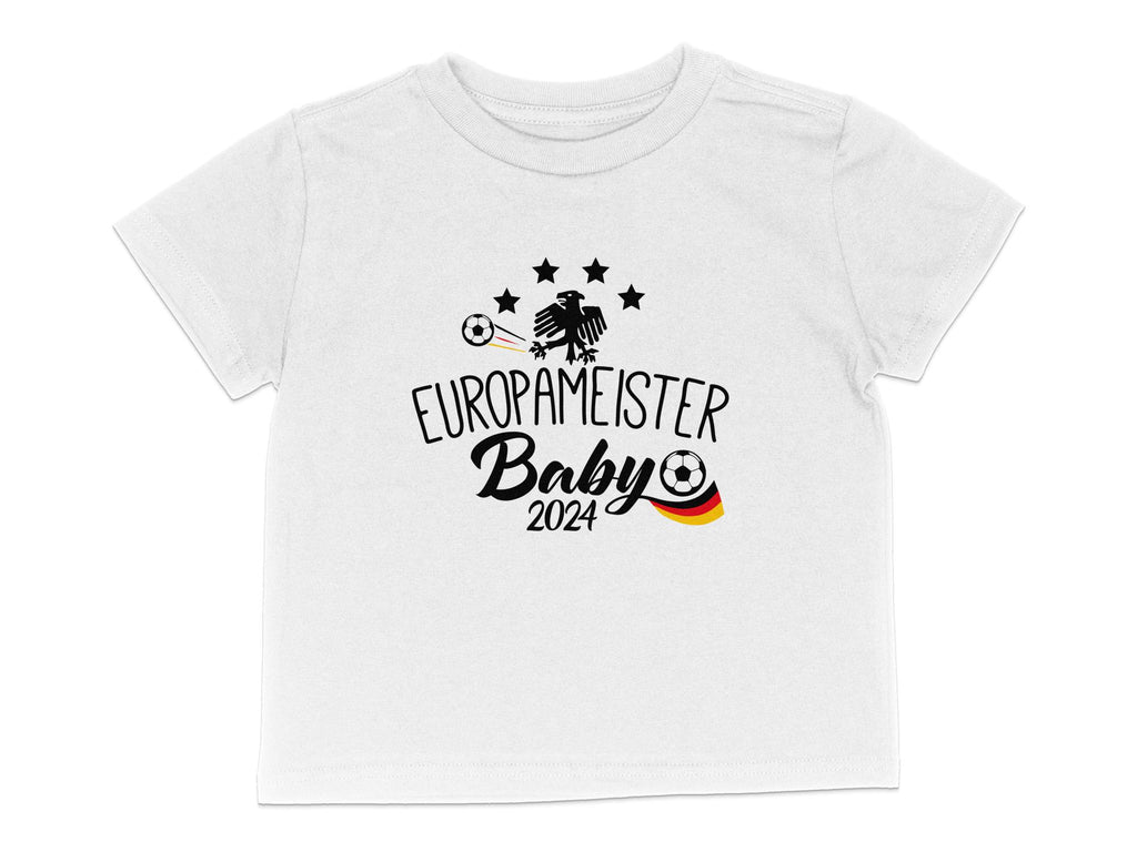 Baby/Kinder T-Shirt Deutschland Europameister Baby 2024 - von Mikalino