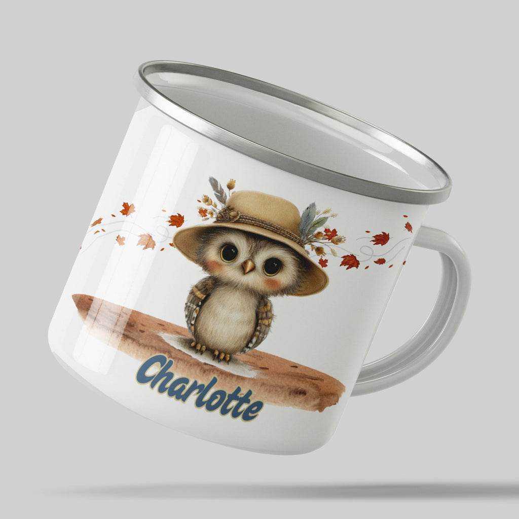 Personalized Owl Mug with Custom Name Ceramic product