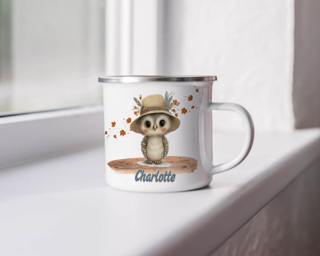 Cute Owl with Hat Autumn Design Mug Product