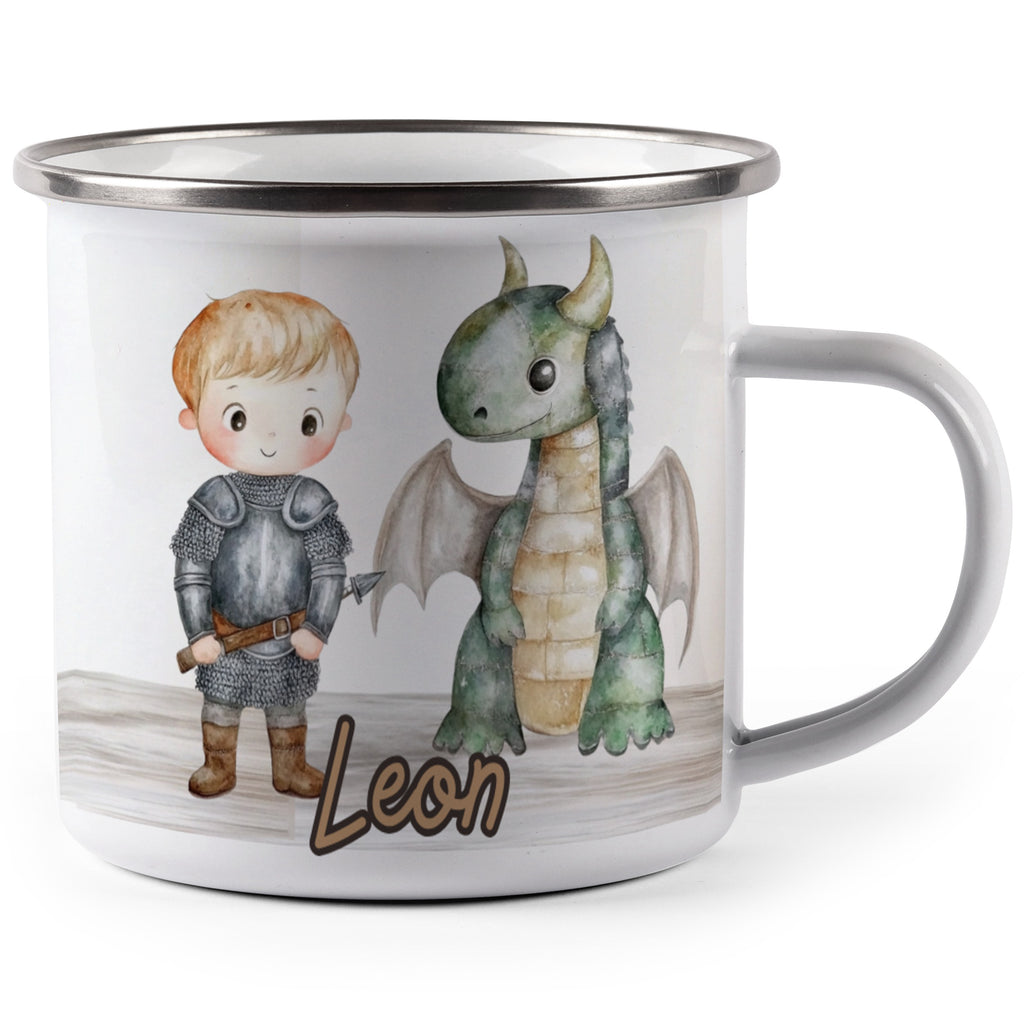 Personalized Cartoon Knight and Dragon Mug product
