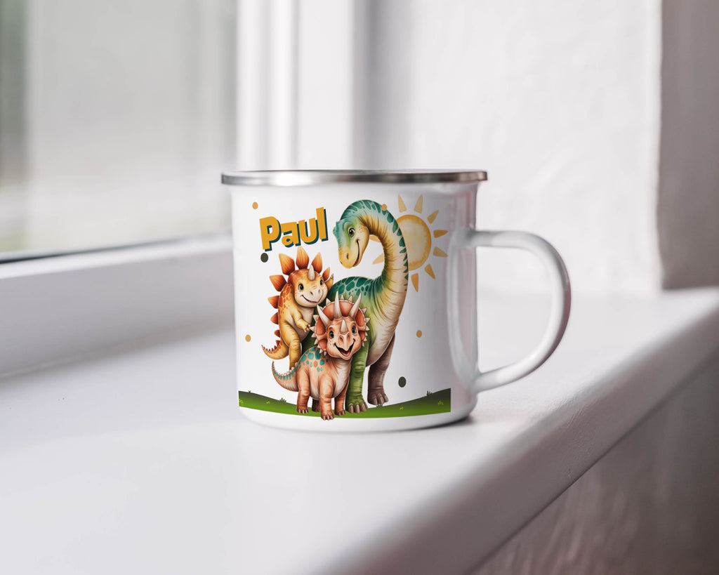 Custom Dinosaur Design Kids Name Mug product type