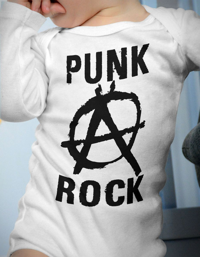 Babybody Langarm Punk Rock Anarchy - von Mikalino