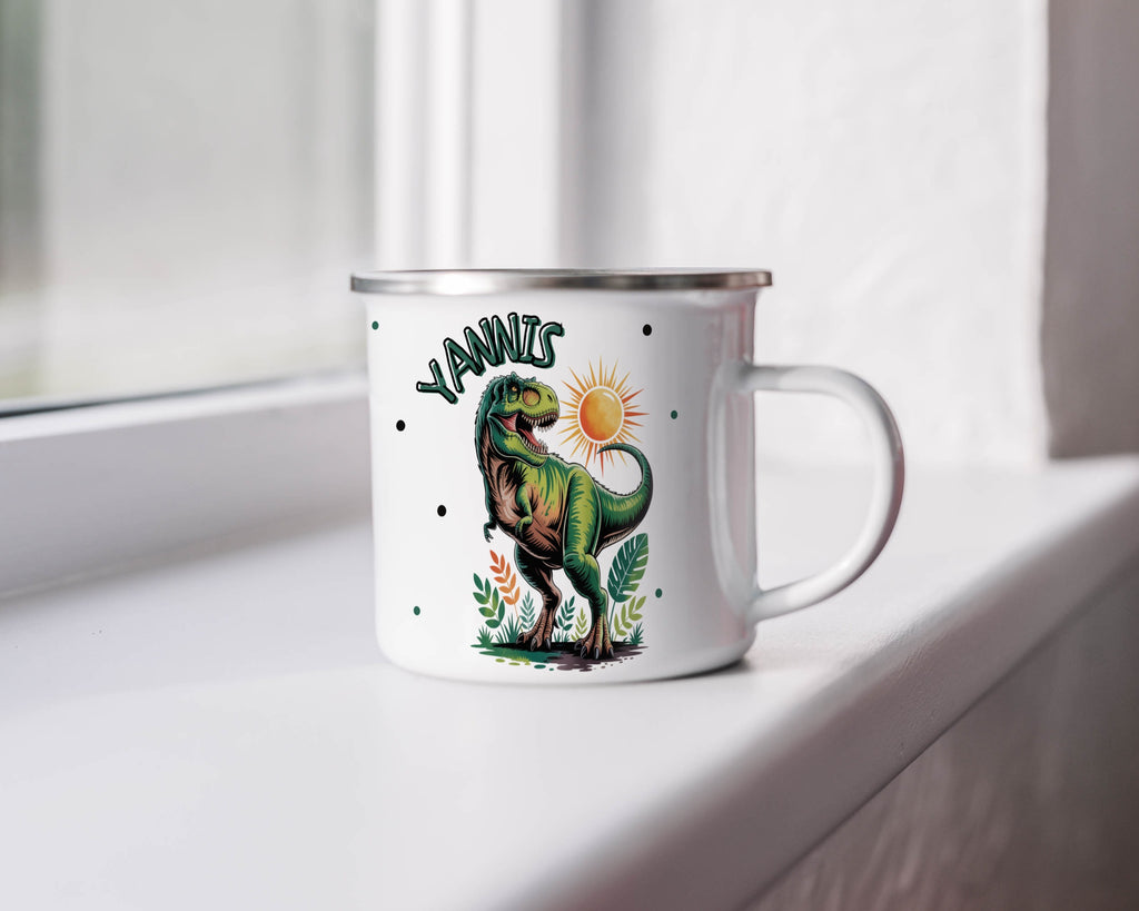 Dinosaur with Sunshine Illustration Mug product