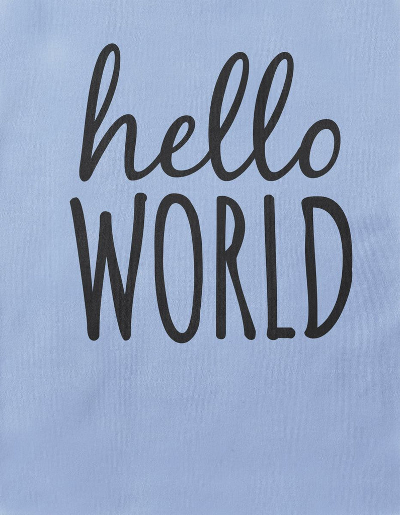 Babybody kurzarm Hello World - von Mikalino