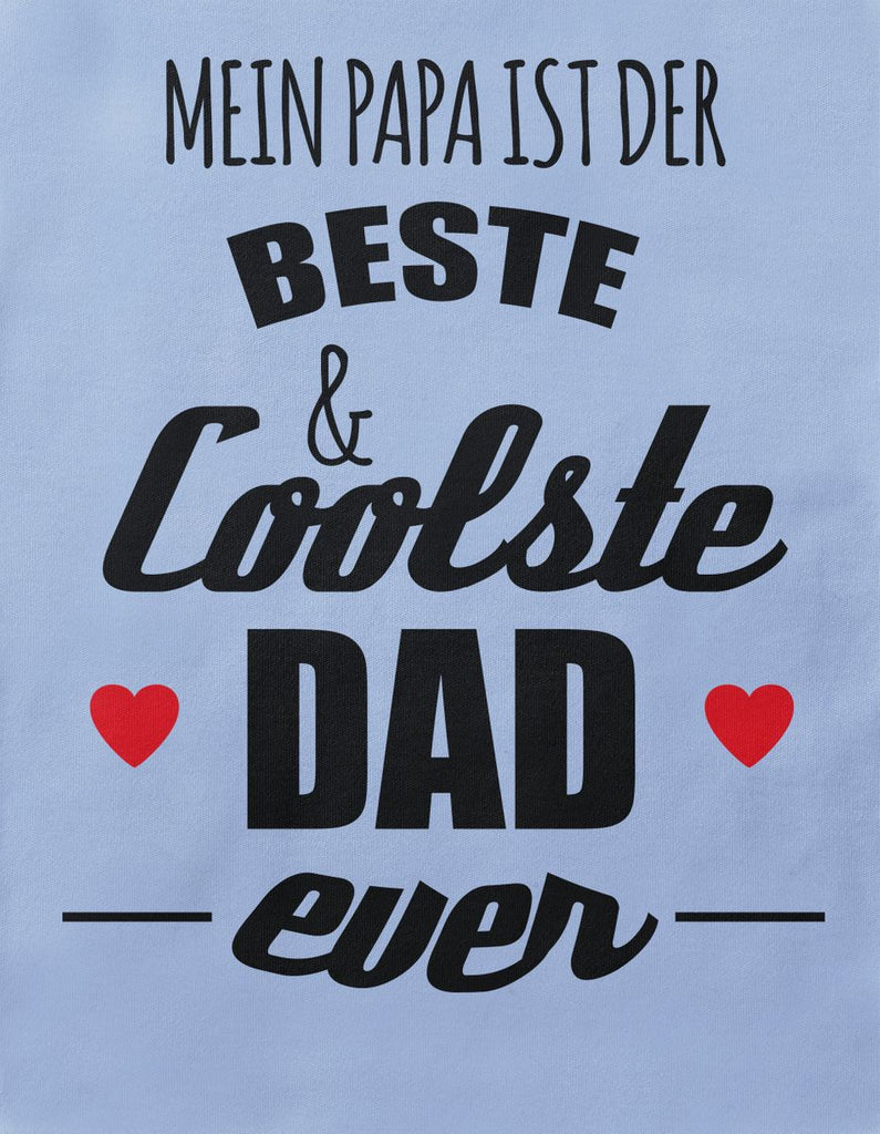 Babybody kurzarm Mein Papa ist der beste und coolste Dad - von Mikalino