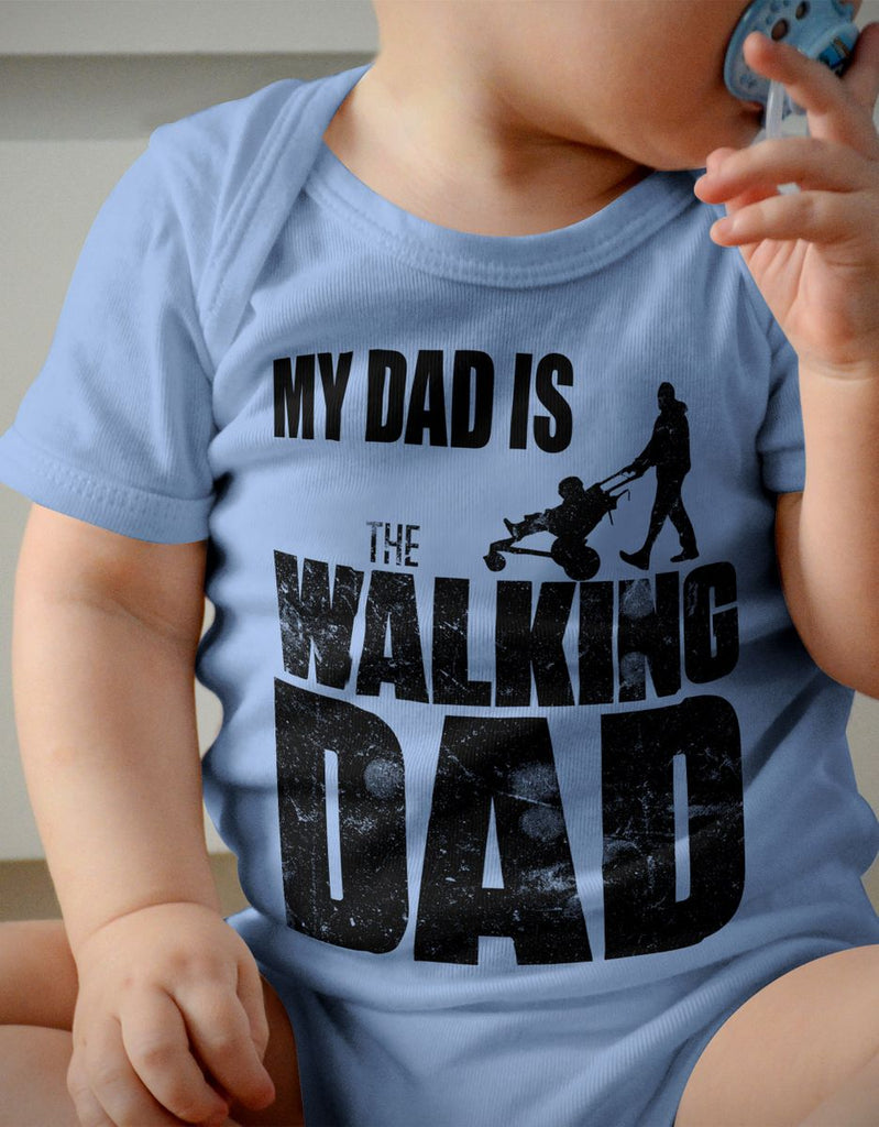 Babybody kurzarm My Dad is the Walking Dad - von Mikalino