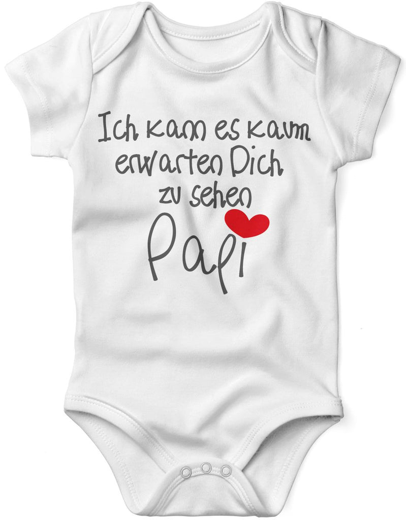 Babybody kurzarm Ich kann es kaum erwarten Dich zu sehen Papi - von Mikalino