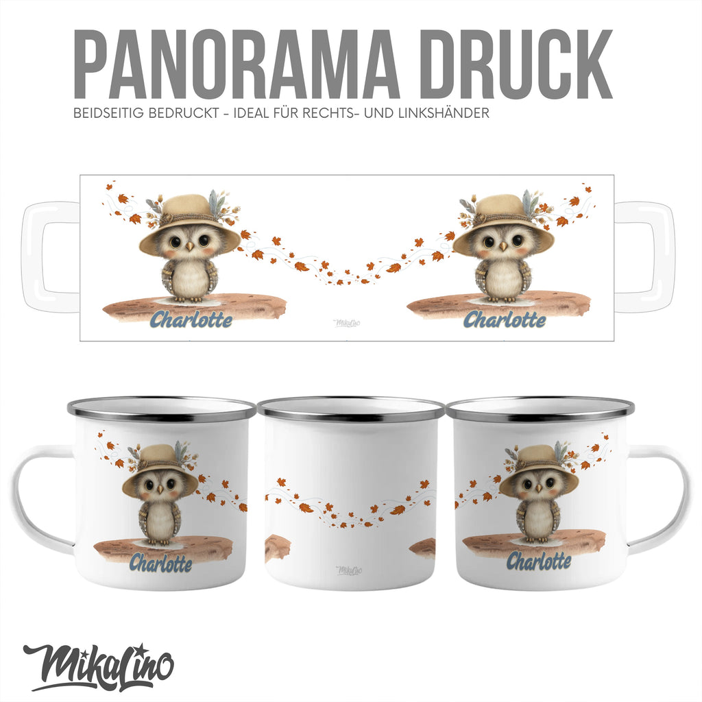 Cute Owl with Hat Personalized Mug gift product type