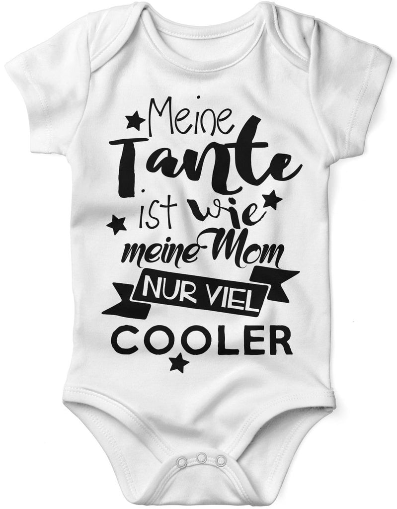 Babybody kurzarm Meine Tante ist wie meine Mom, nur viel cooler - von Mikalino