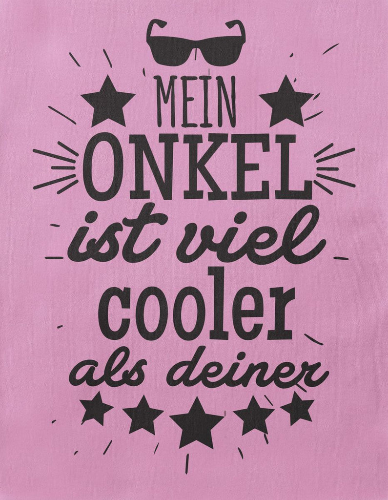 Mikalino Baby / Kinder T-Shirt mit Spruch für Jungen Mädchen Unisex kurzarm Mein Onkel ist viel cooler als deiner v2 | handbedruckt in Deutschland | Handmade with love - von Mikalino