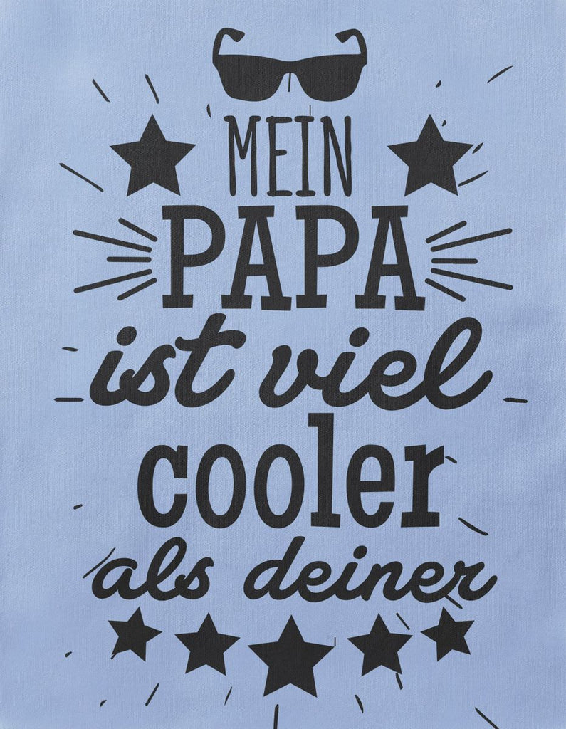 Mikalino Baby / Kinder T-Shirt mit Spruch für Jungen Mädchen Unisex kurzarm Mein Papa ist viel cooler als deiner v2 | handbedruckt in Deutschland | Handmade with love - von Mikalino