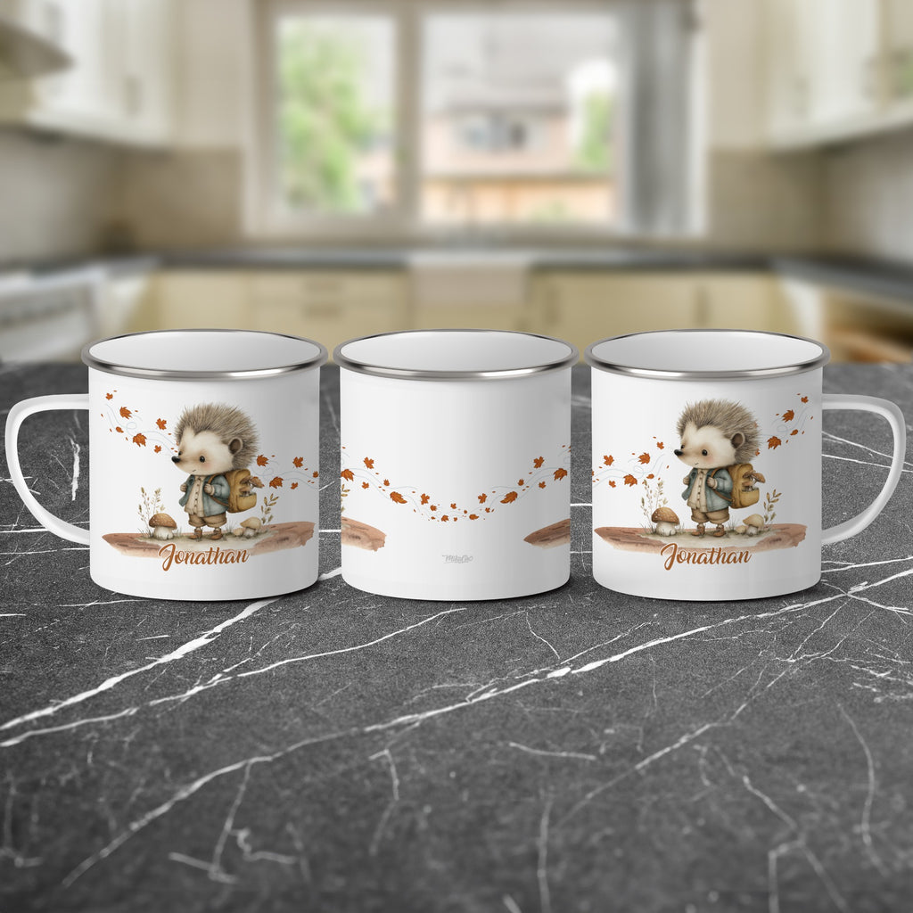 Cute Hedgehog with Personalized Name Mug product type