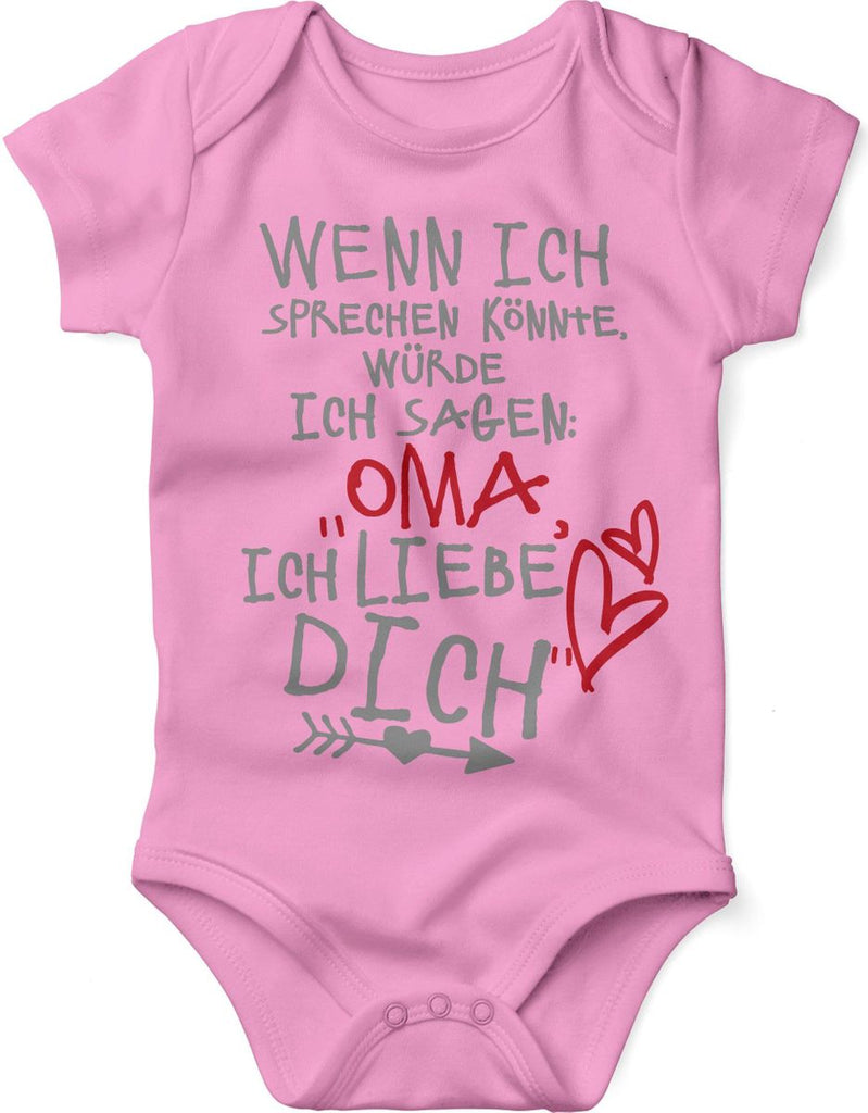 Babybody kurzarm Wenn ich sprechen könnte würde ich sagen: Oma ich liebe Dich - von Mikalino