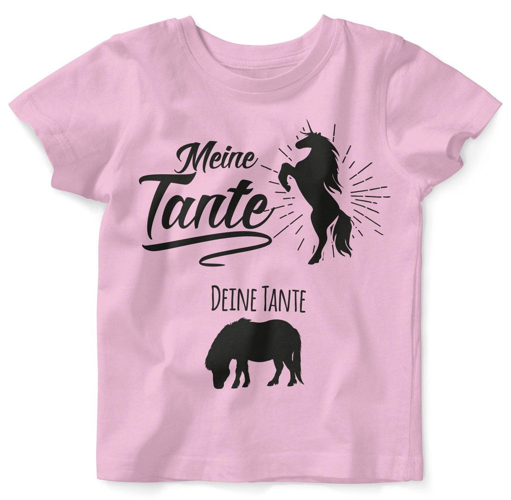 Mikalino Baby / Kinder T-Shirt mit Spruch für Jungen Mädchen Unisex kurzarm Meine Tante - Deine Tante | handbedruckt in Deutschland | Handmade with love - von Mikalino