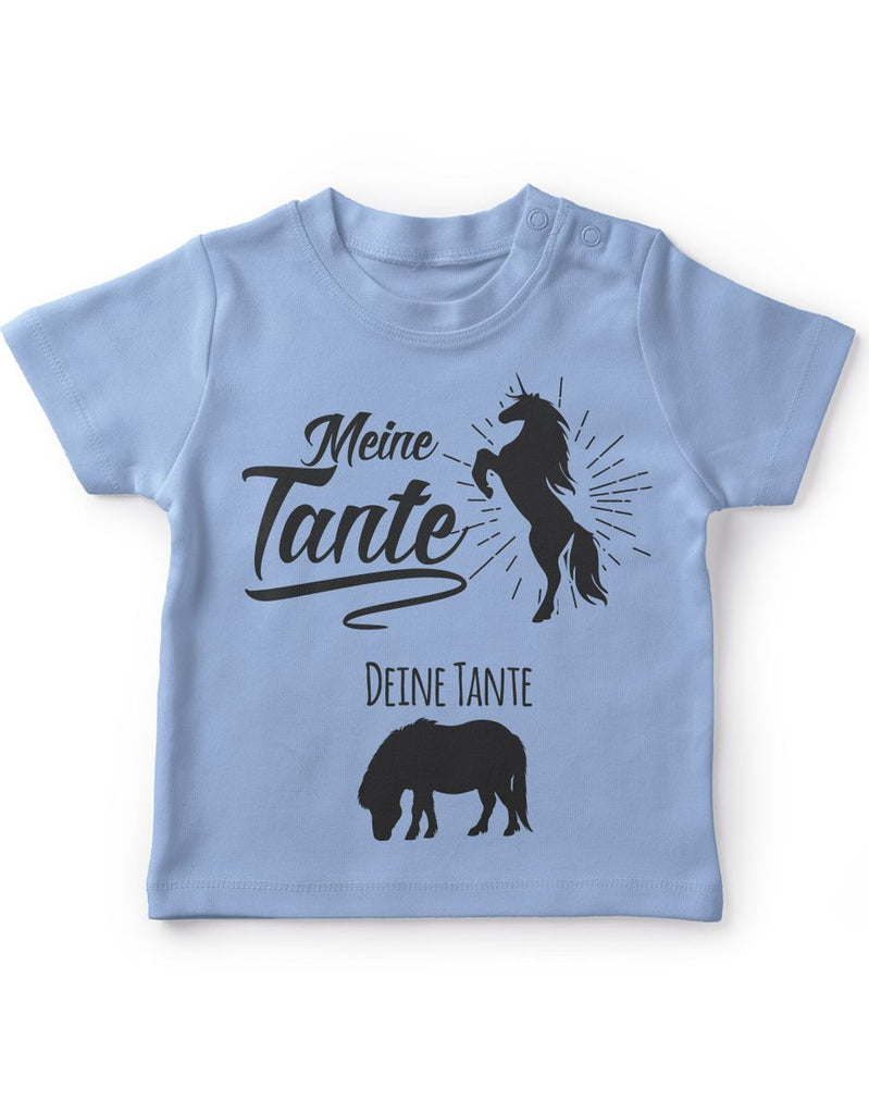 Mikalino Baby / Kinder T-Shirt mit Spruch für Jungen Mädchen Unisex kurzarm Meine Tante - Deine Tante | handbedruckt in Deutschland | Handmade with love - von Mikalino