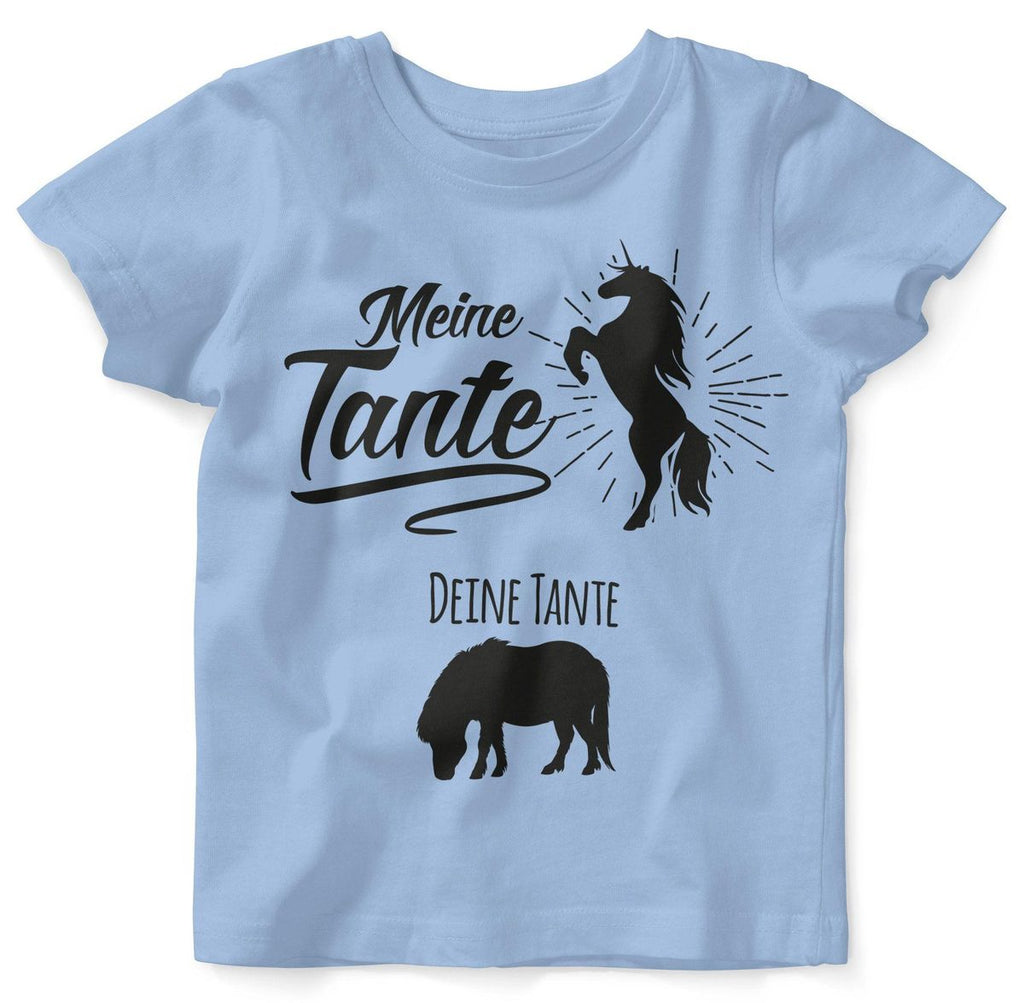 Mikalino Baby / Kinder T-Shirt mit Spruch für Jungen Mädchen Unisex kurzarm Meine Tante - Deine Tante | handbedruckt in Deutschland | Handmade with love - von Mikalino