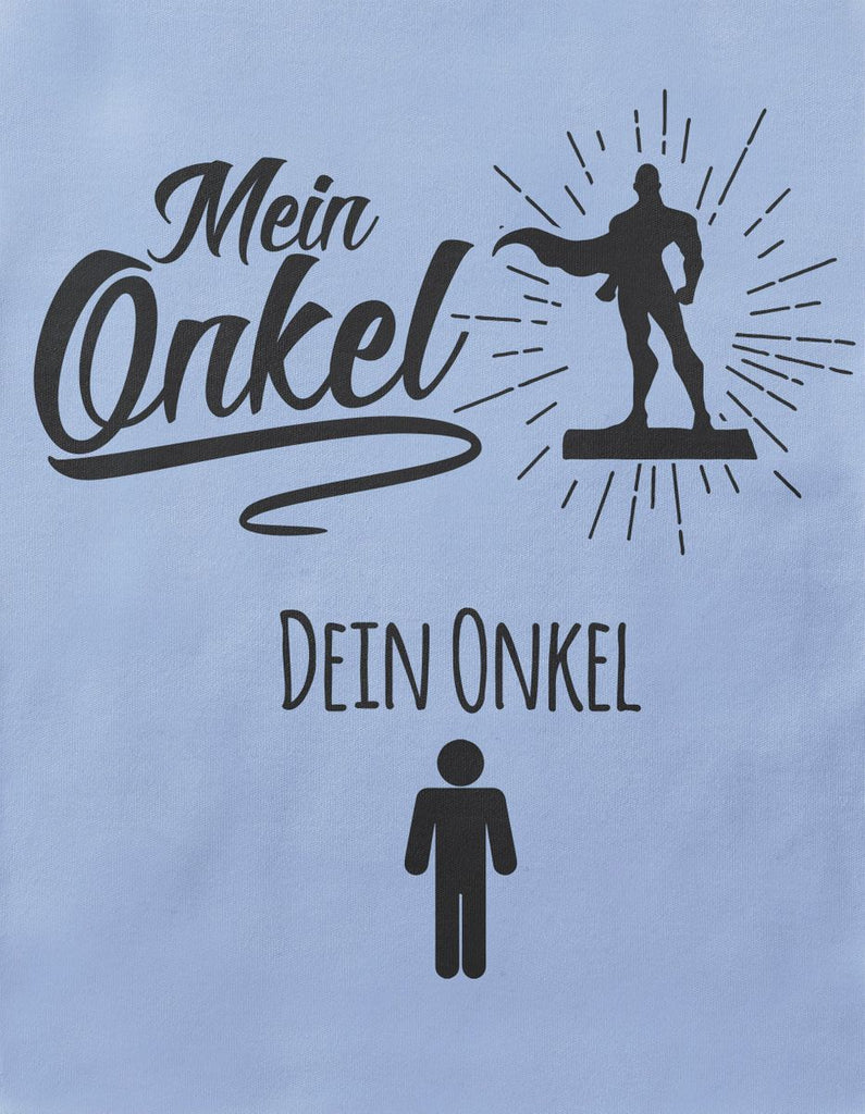 Mikalino Baby / Kinder T-Shirt mit Spruch für Jungen Mädchen Unisex kurzarm Mein Onkel - Dein Onkel  | handbedruckt in Deutschland | Handmade with love - von Mikalino