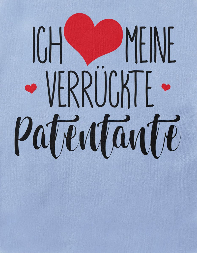 Babybody kurzarm Ich liebe meine verrückte Patentante - von Mikalino