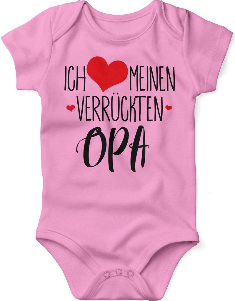 Babybody kurzarm Ich liebe meinen verrückten Opa - von Mikalino