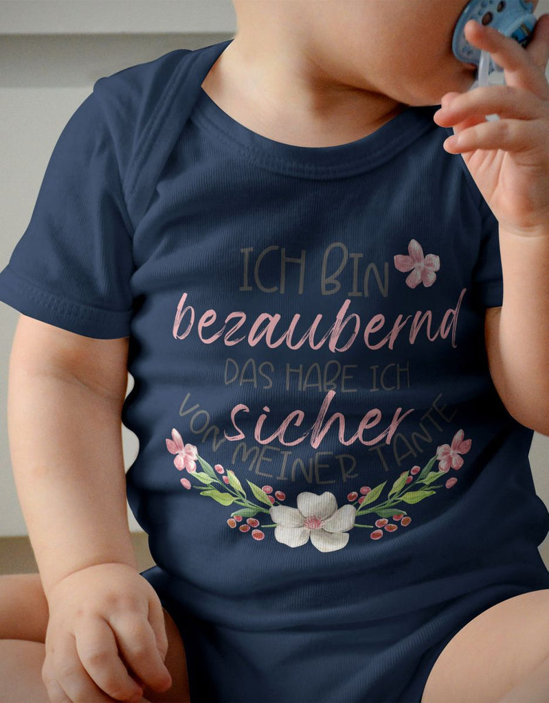 Babybody kurzarm Ich bin bezaubernd Tante - von Mikalino