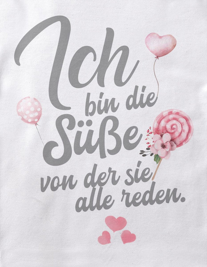 Baby / Kinder T-Shirt kurzarm Ich bin die Süße von der sie alle reden - von Mikalino