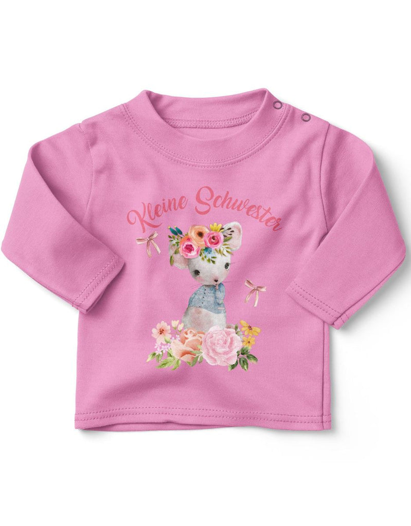 Baby / Kinder Longsleeve langarm Die Kleine Schwester - von Mikalino