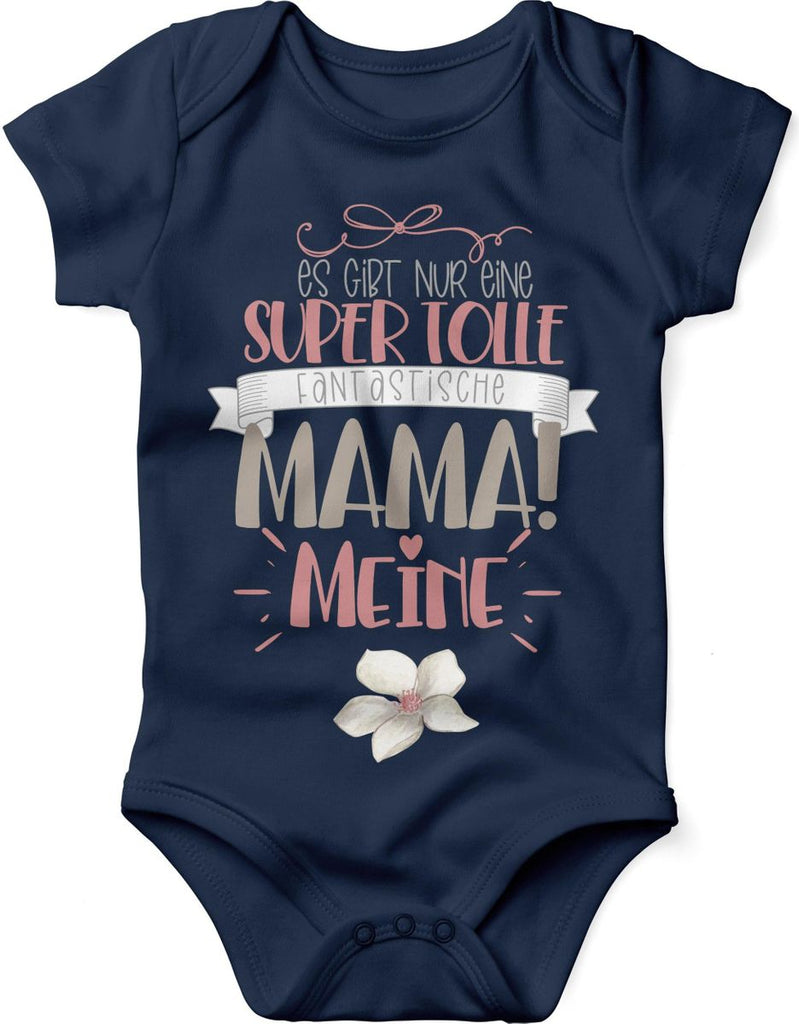 Babybody kurzarm Es gibt nur eine super tolle fantastische Mama - meine - von Mikalino