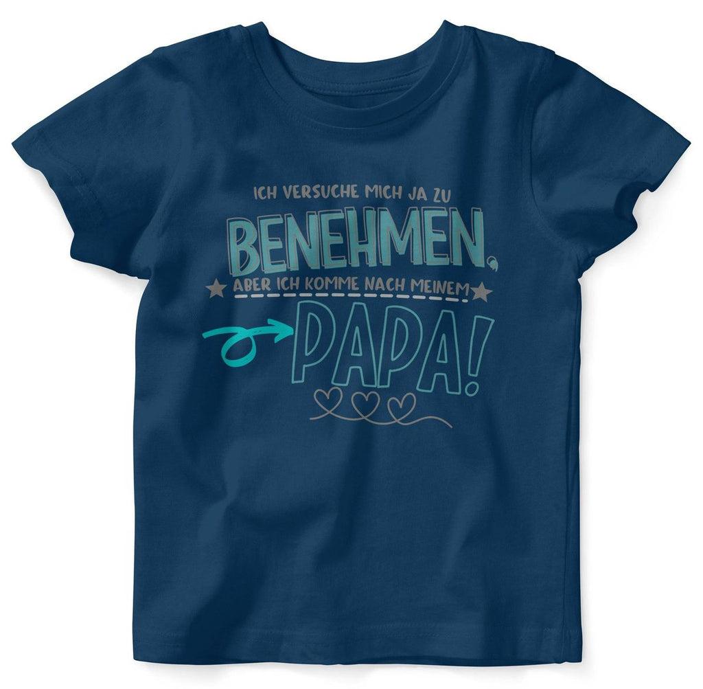 Baby / Kinder T-Shirt kurzarm Ich versuche mich ja zu benehmen - von Mikalino