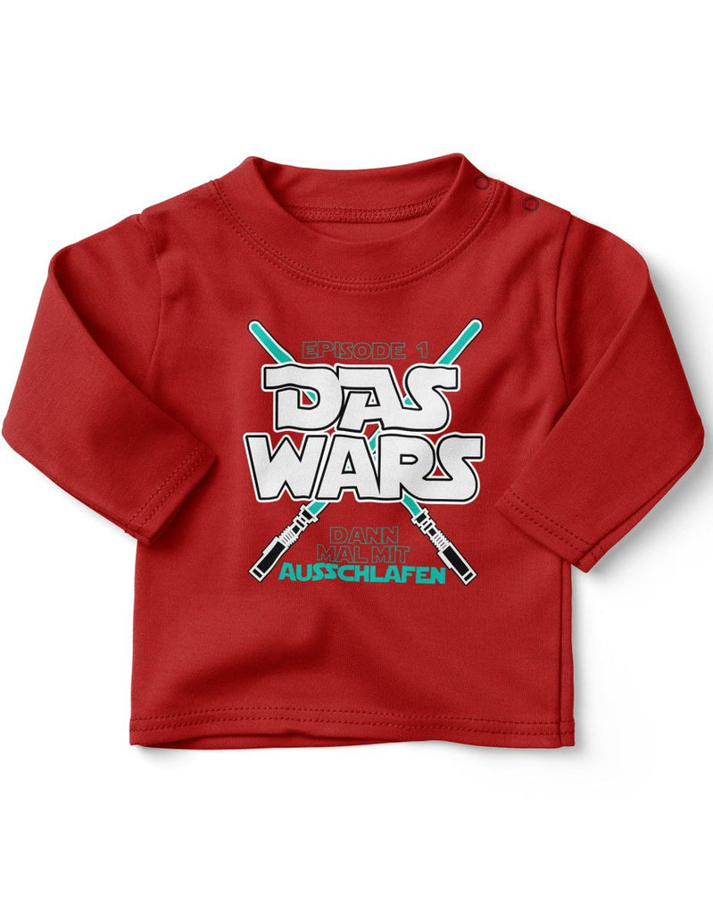 Baby / Kinder Longsleeve langarm Das wars dann mal mit Ausschlafen - von Mikalino