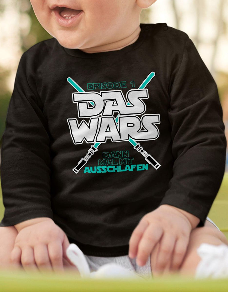 Baby / Kinder Longsleeve langarm Das wars dann mal mit Ausschlafen - von Mikalino