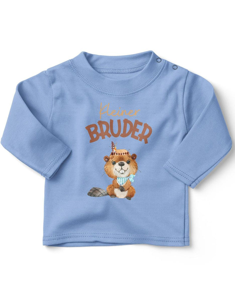 Baby / Kinder Longsleeve langarm Kleiner Bruder Bieber - von Mikalino