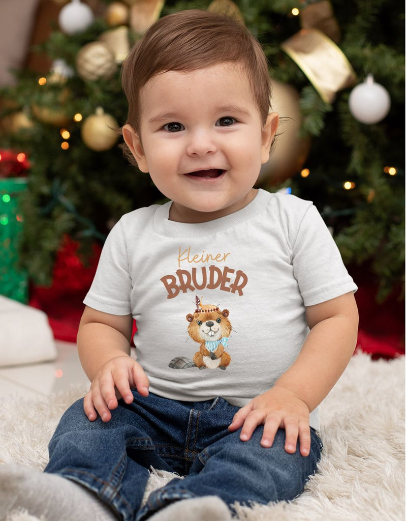 Baby / Kinder T-Shirt kurzarm Kleiner Bruder Bieber - von Mikalino