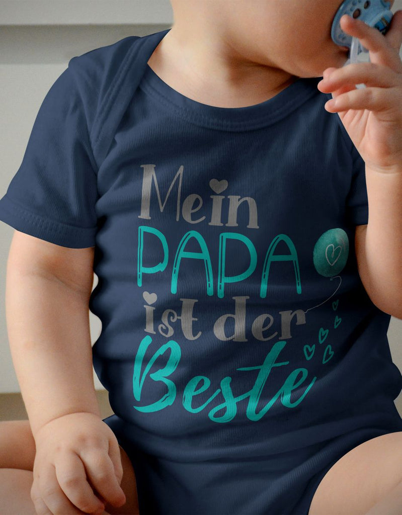 Babybody kurzarm Mein Papa ist der Beste - von Mikalino