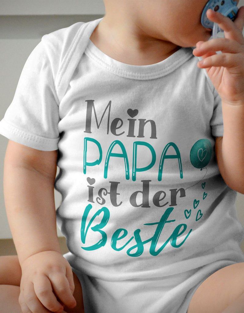 Babybody kurzarm Mein Papa ist der Beste - von Mikalino