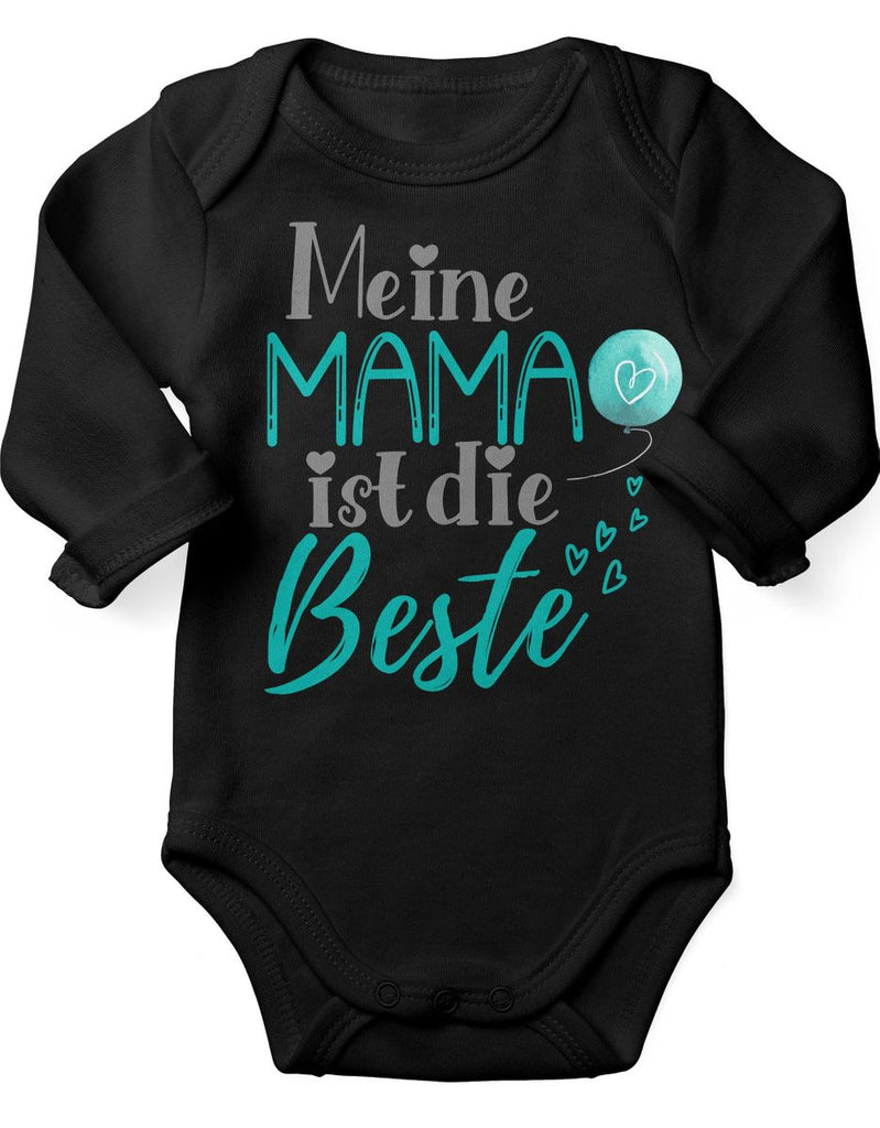 Babybody Langarm Meine Mama ist die Beste - von Mikalino