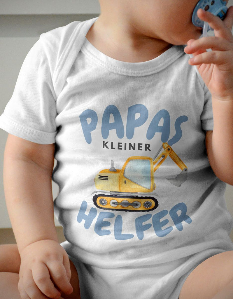 Babybody kurzarm Papas kleiner Helfer v2 - von Mikalino