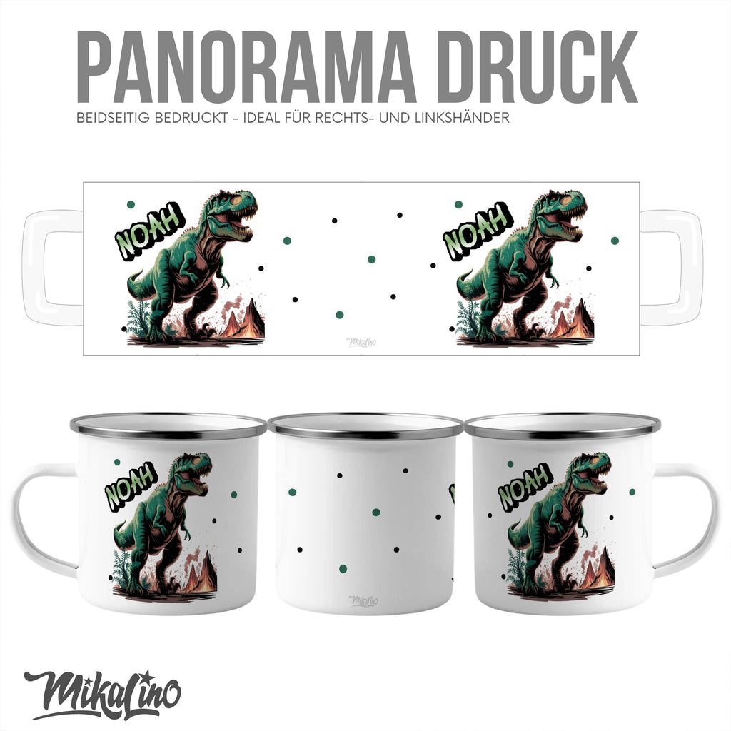 Personalized Dinosaur Panorama Mug with Custom Name product