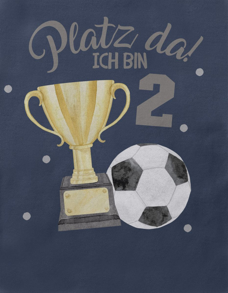 Baby / Kinder T-Shirt mit Spruch Platz Da ! Ich bin 2 - Fussball - von Mikalino