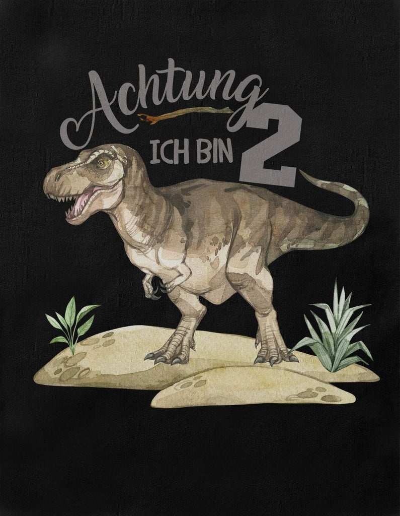 Mikalino Baby / Kinder T-Shirt mit Spruch Ich bin 2 - T-Rex | Kurzarm Shirt für Jungen und Mädchen | Geschenkidee - von Mikalino