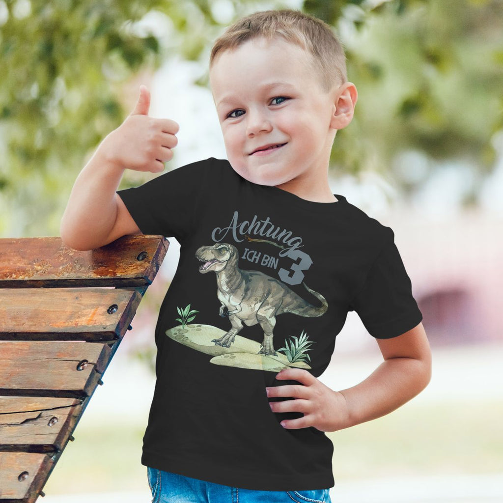 Kinder T-Shirt Ich bin 3 - T-Rex - von Mikalino