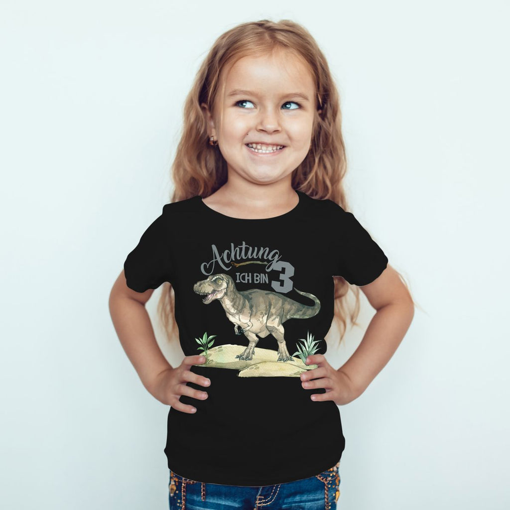 Kinder T-Shirt Ich bin 3 - T-Rex - von Mikalino