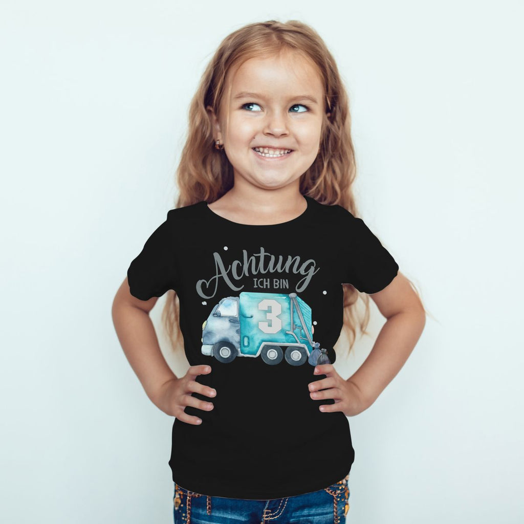 Kinder T-Shirt Ich bin 3 - Müllabfuhr - von Mikalino