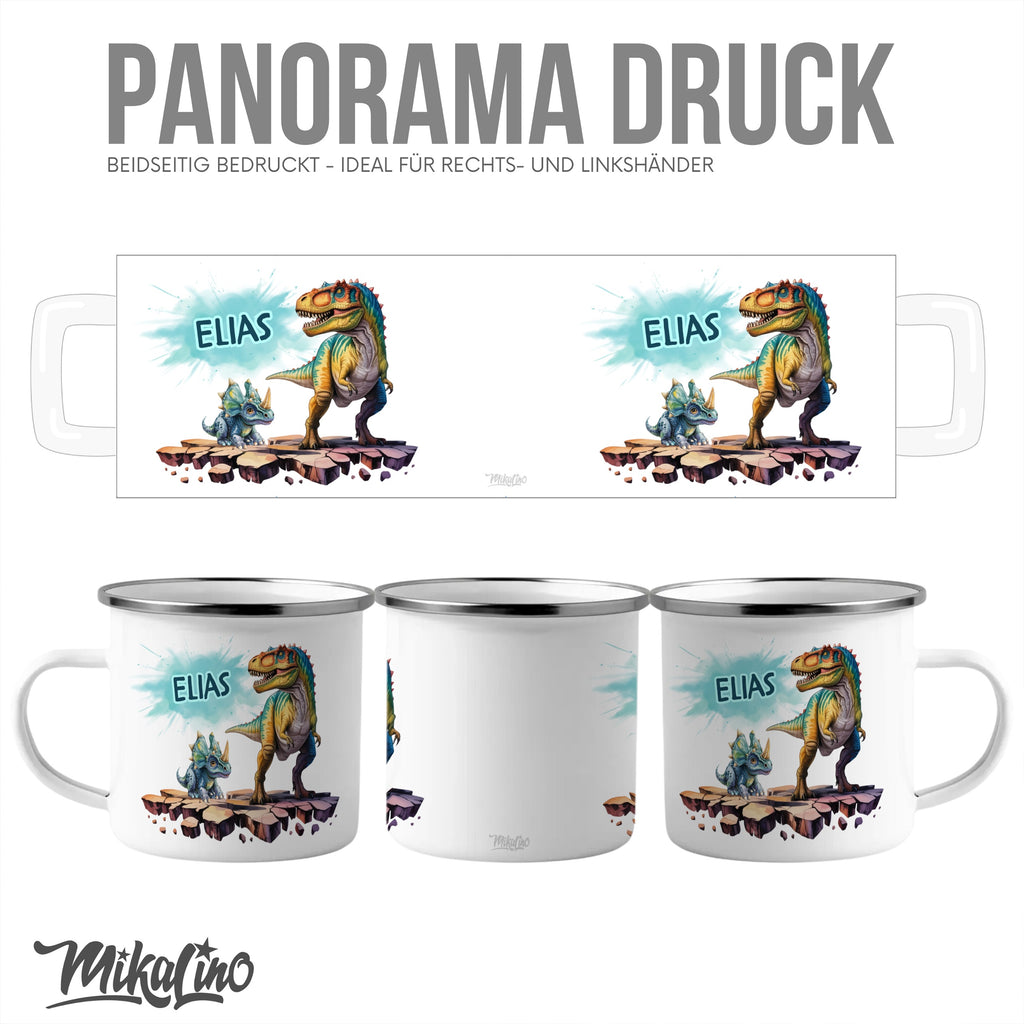 Dinosaur and Name Print Personalized Mug product