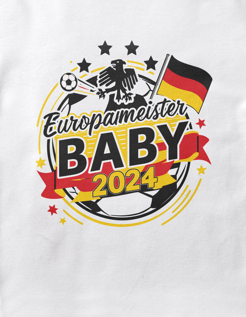 Baby/Kinder T-Shirt Deutschland Europameister Baby 2024 v2 - von Mikalino