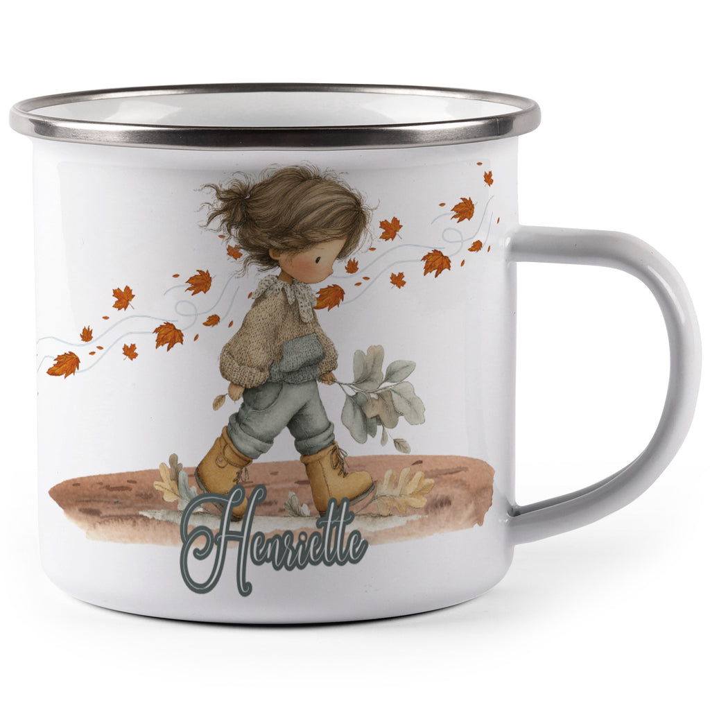 Autumn Themed Child Walking Print Mug product