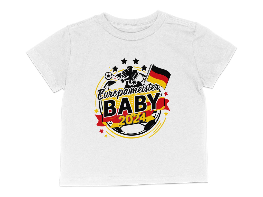 Baby/Kinder T-Shirt Deutschland Europameister Baby 2024 v2 - von Mikalino