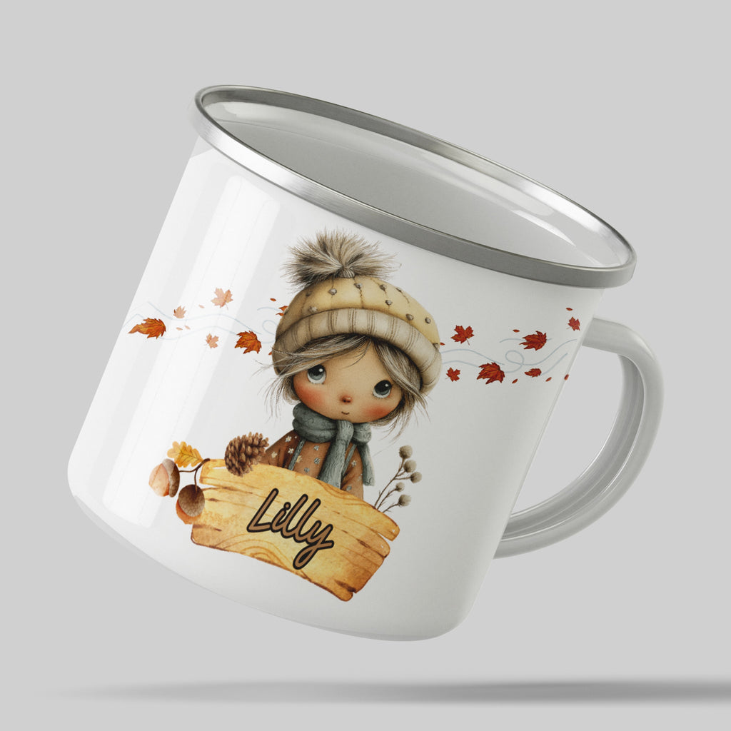 Adorable Autumn Themed Mug with Cute Character product type