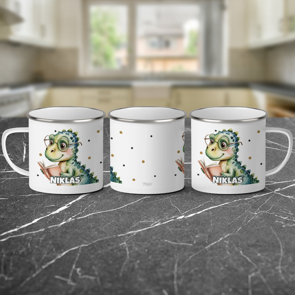 Personalized Dinosaur Design Mug Customized Name Product